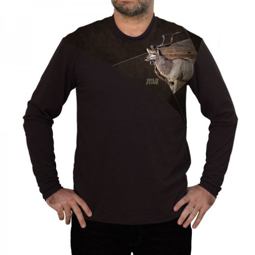 Tričko s dlhým rukávom WildZone safari kudu