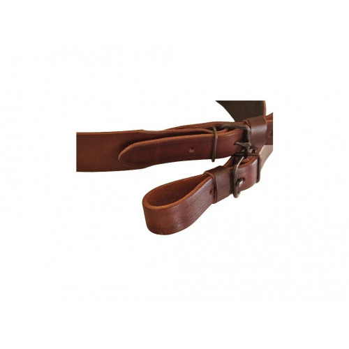 Obrázok číslo 2: Exkluzívny kožený remeň na zbraň s razbou motívov zveri podšitý protišmykovou gumou