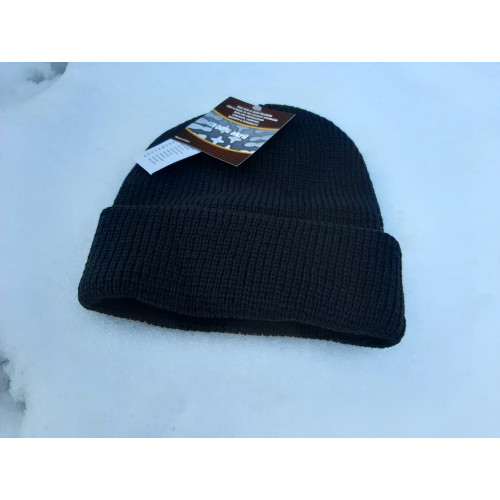 Pletená čiapka dok - čierna