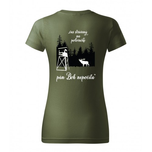 Dámske tričko čas strávený na poľovačke