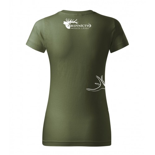 Obrázok číslo 2: Dámske tričko Poľovníkom sa nemôžeš stať ...