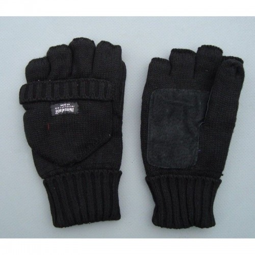 Strelecké rukavice zateplené (čierne)