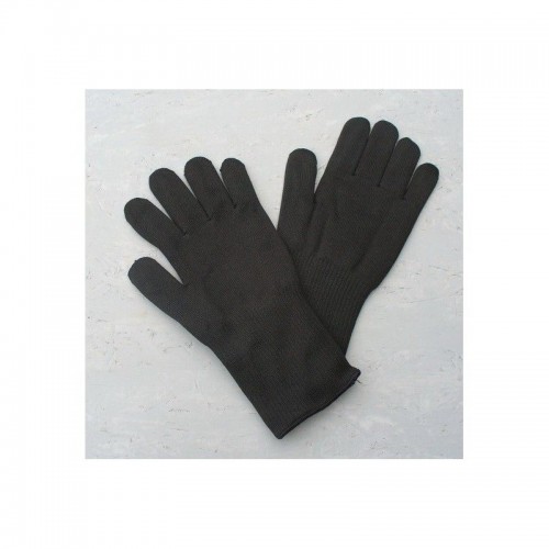 Pletené zateplené rukavice-čierne